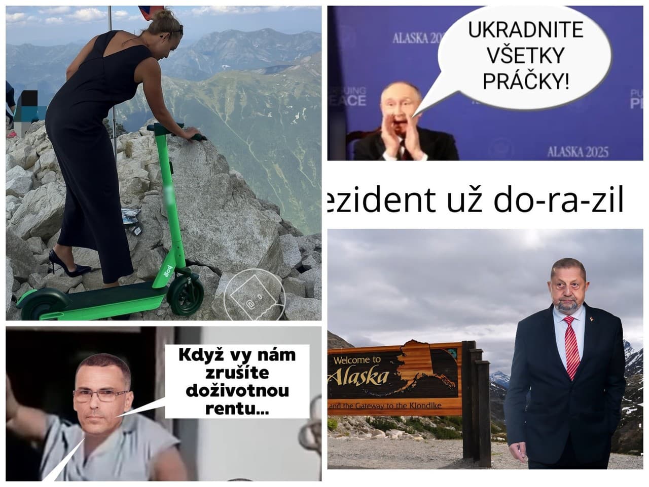 Vtipkári si zgustli na Trumpovi s Putinom, ale aj na Romane Tabakovej.