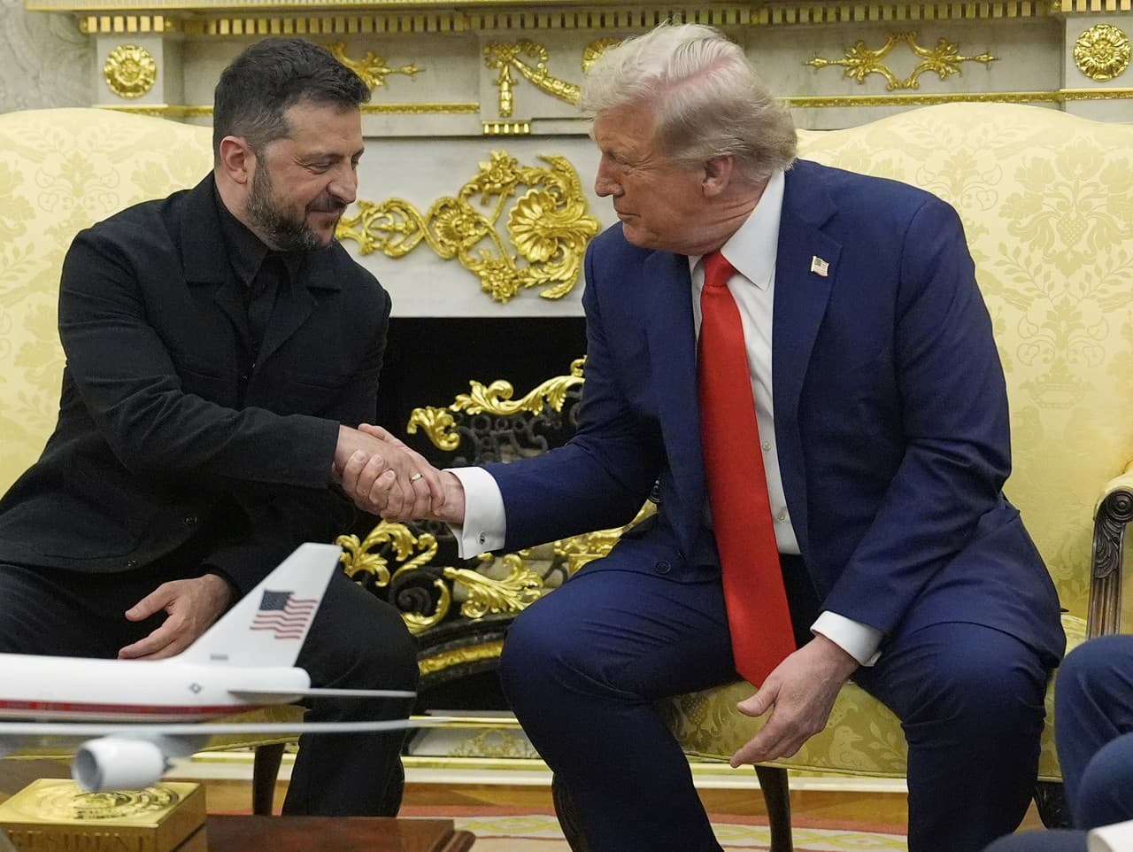 Volodymyr Zelenskyj a Donald Trump