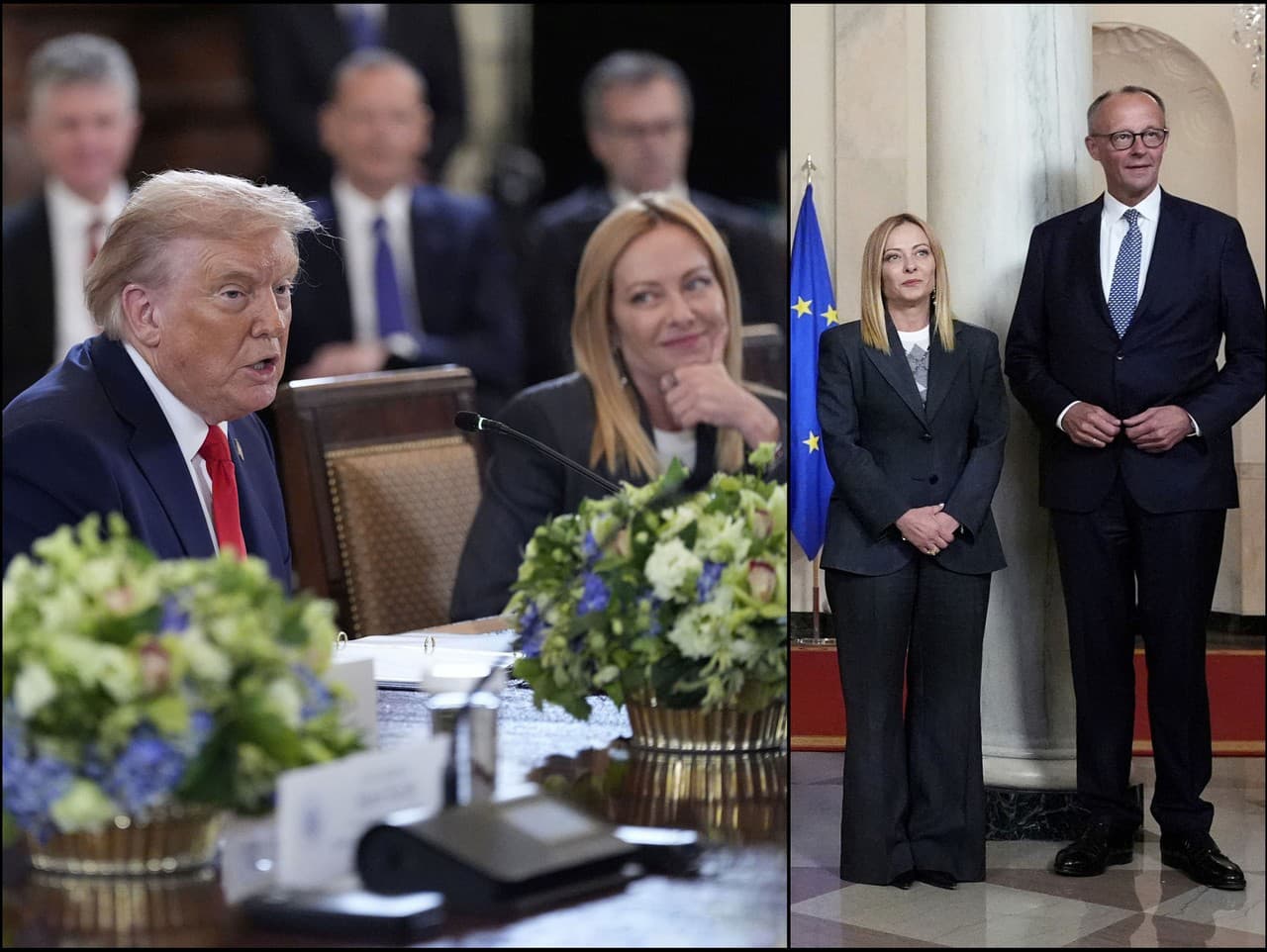 Meloniová vyzerala vedľa Merza ako malé dievčatko.