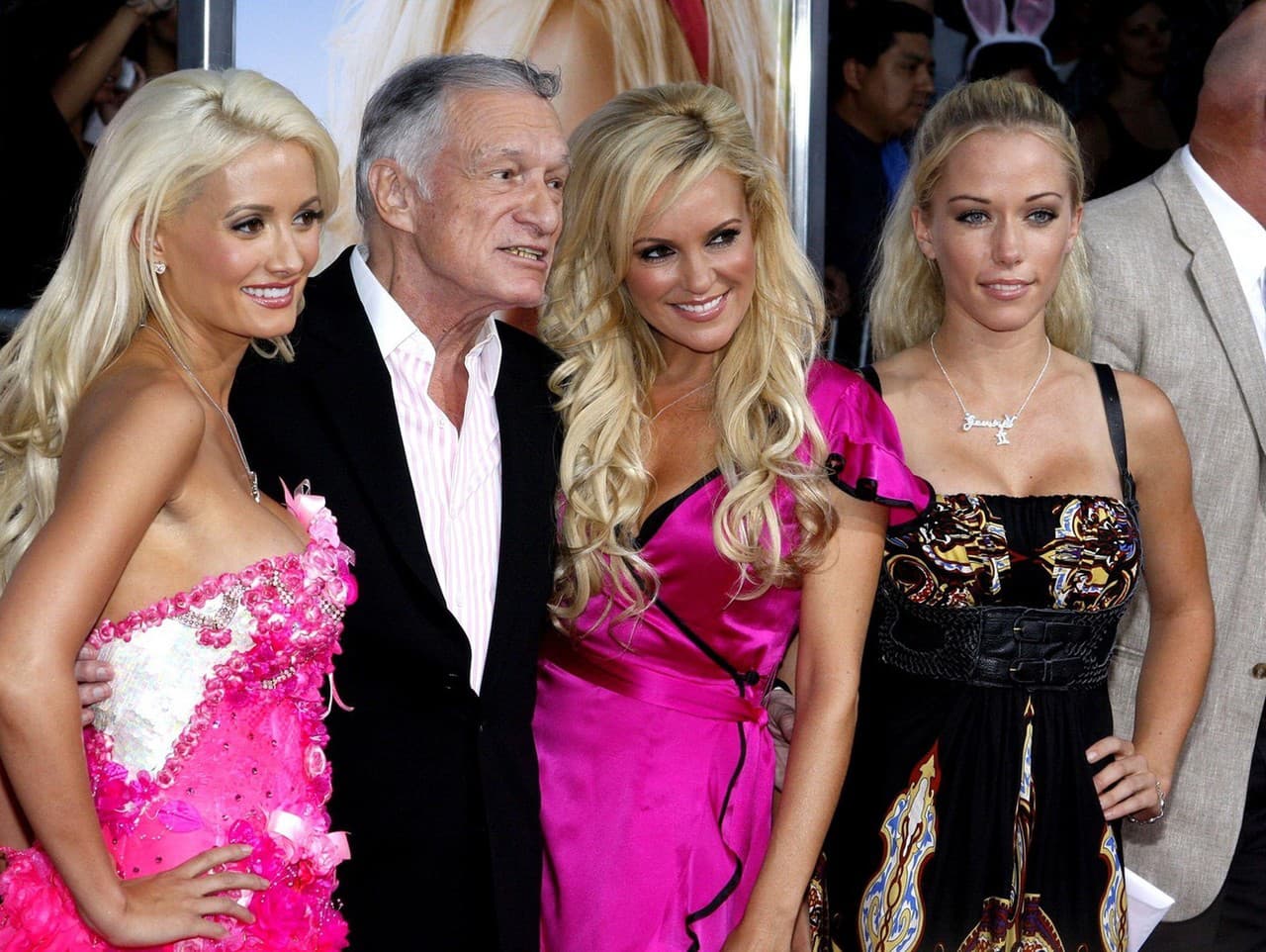 Holly Madison, Hugh Hefner, Bridget Marquardt a Kendra Wilkinson