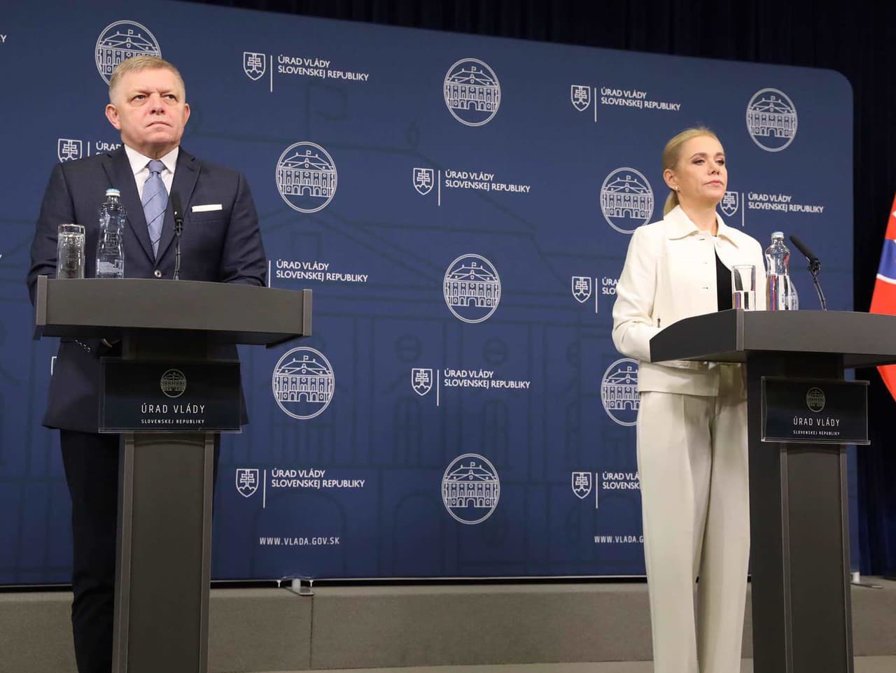 Robert Fico a Denisa Saková