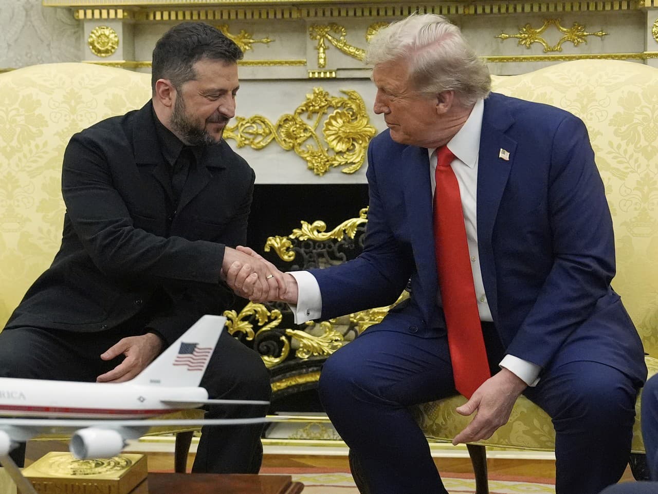 Volodymyr Zelenskyj a Donald Trump