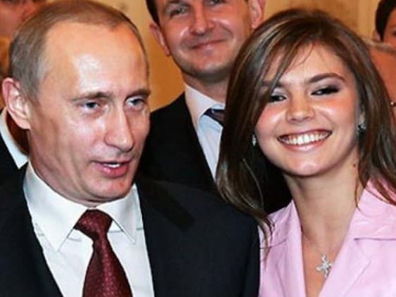 Ruský prezident Vladimir Purin a jeho milenka, ruská zlatá medailistka z Atén 2004, Alina Kabajevová