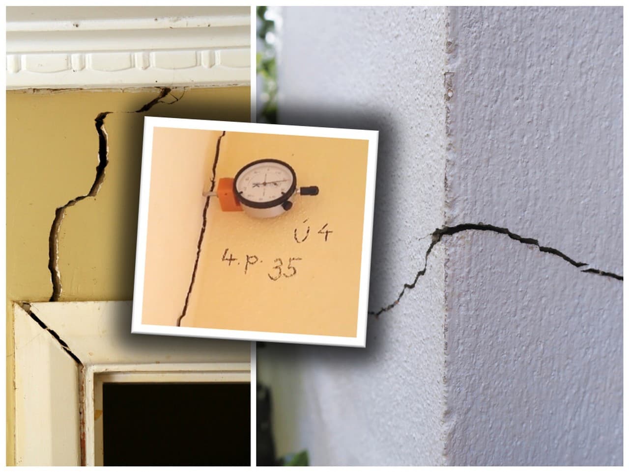 V bytovke sa objavili praskliny na vnútorných stenách bloku.