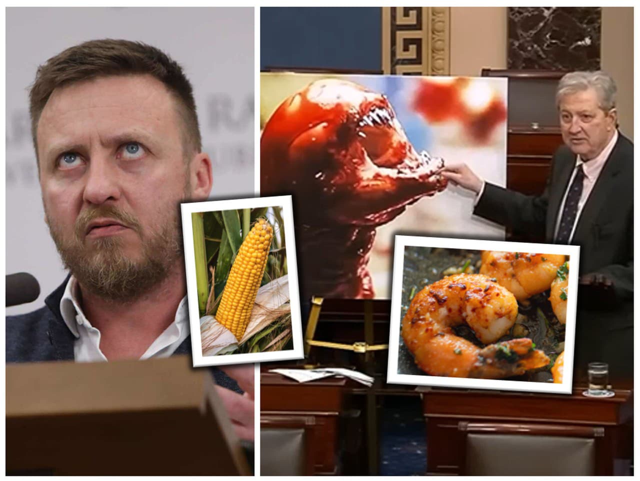 Senátor Kennedy hovoril o konzumovaní rádioaktívnych kreviet.