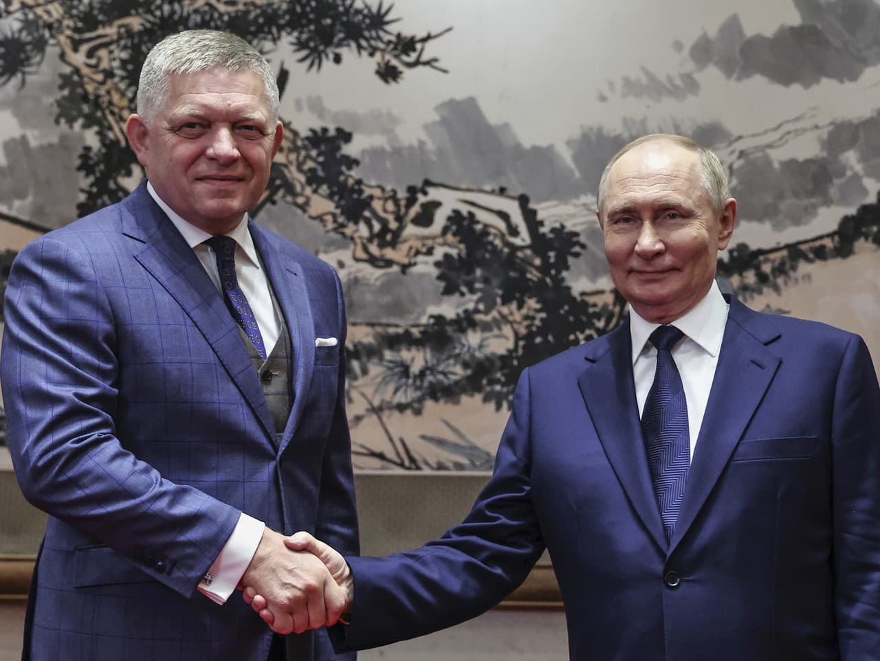 Robert Fico a Vladimir Putin