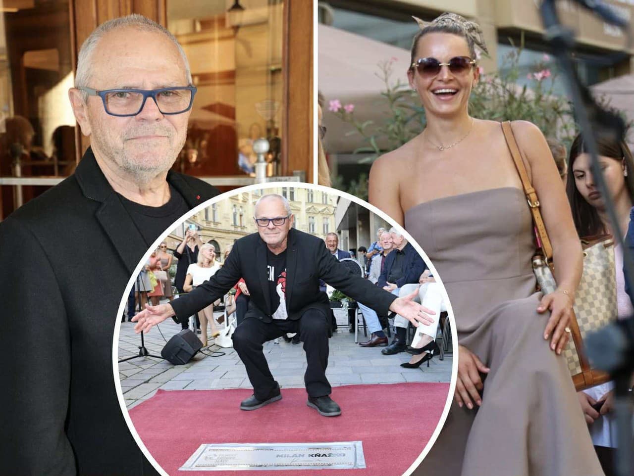 Odhalenie pamätnej dlaždice Milana Kňažka