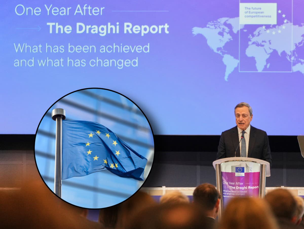 Mario Draghi počas prejavu