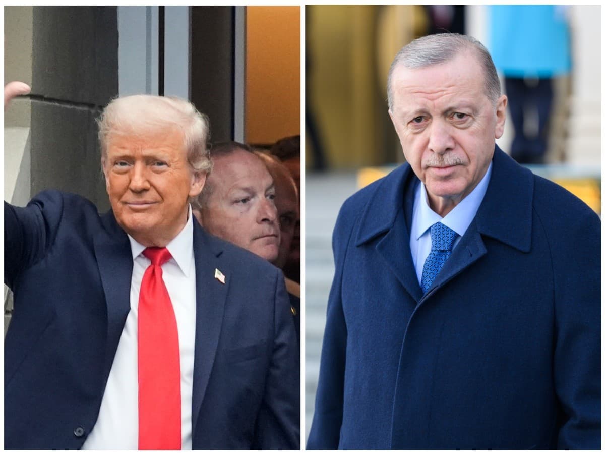 Americký prezident Donald Trump a turecký prezident Recep Tayyip Erdogan
