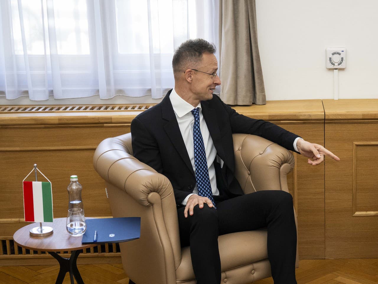 Maďarský minister zahraničného obchodu a zahraničných vecí Péter Szijjártó