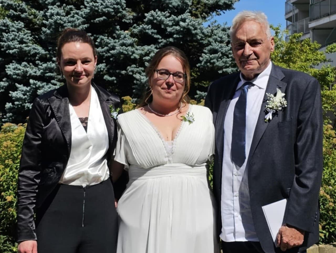 Ivan Břešták s manželkou Klárou a dcérou Johankou (27.9.2024)