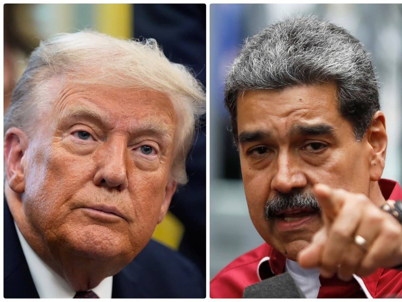 Donald Trump a Nicolás Maduro