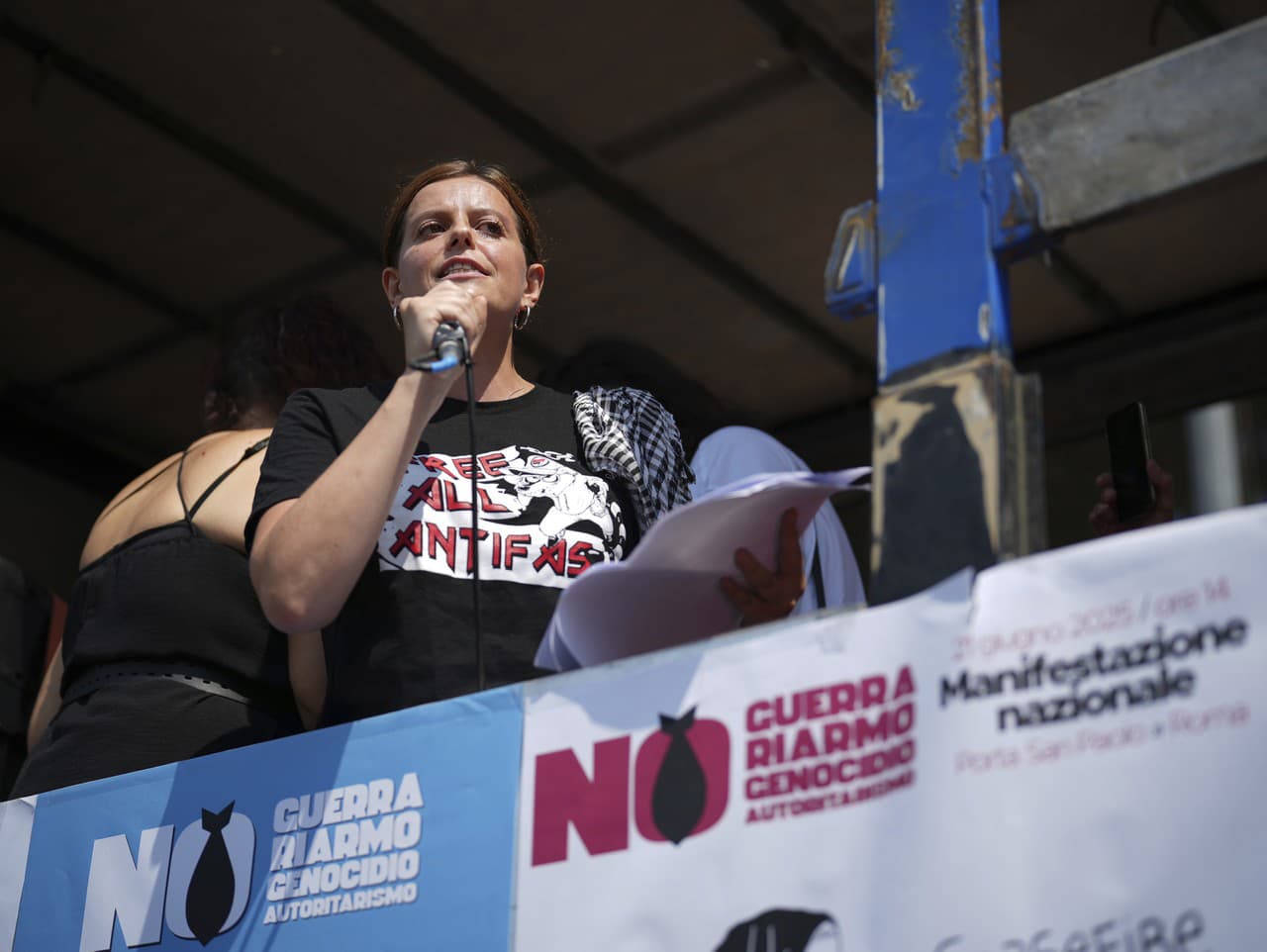 Talianska ľavicová europoslankyňa a antifašistická aktivistka Ilaria Salisová.