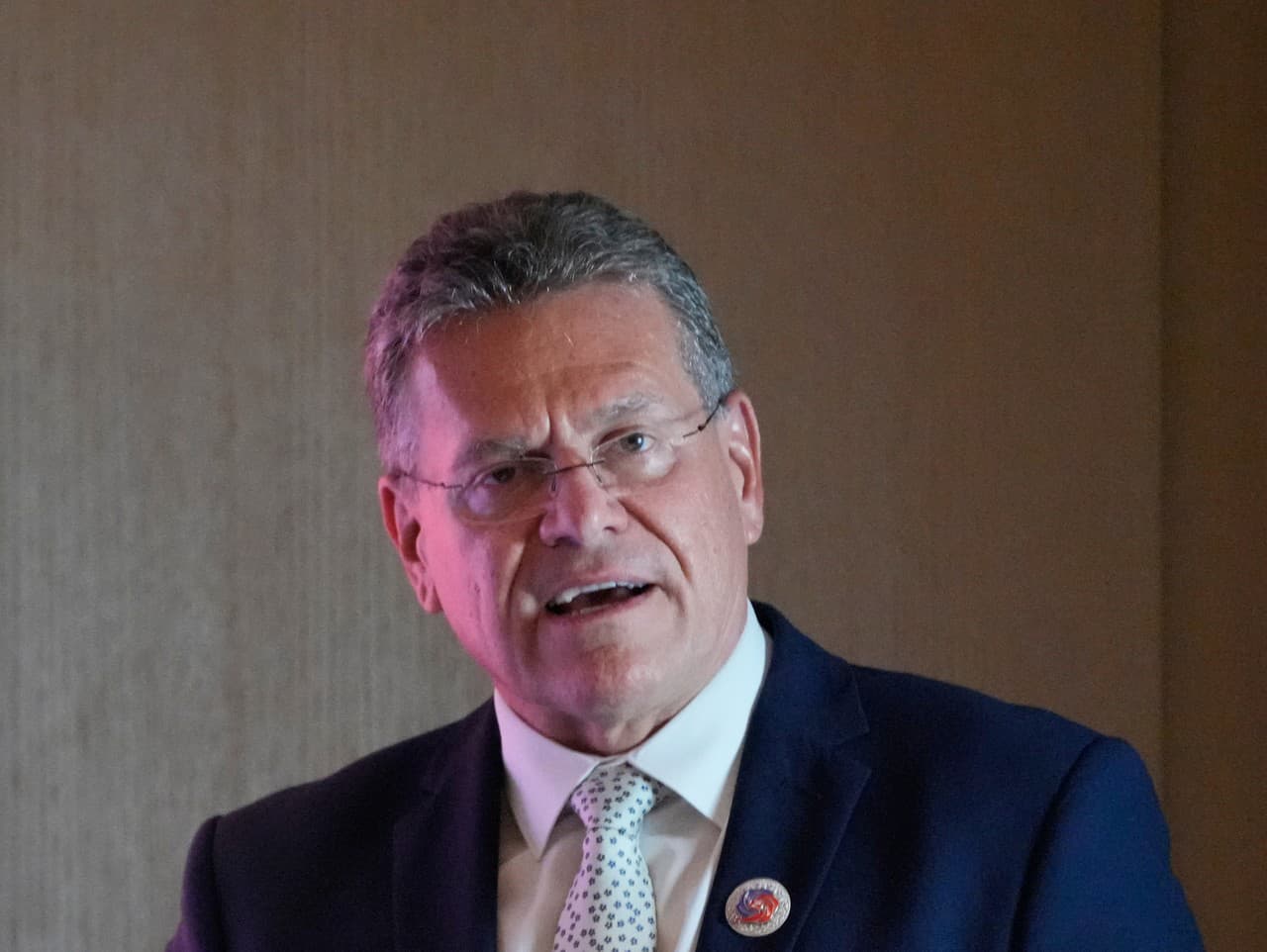 Eurokomisár pre obchod a ekonomickú bezpečnosť Maroš Šefčovič