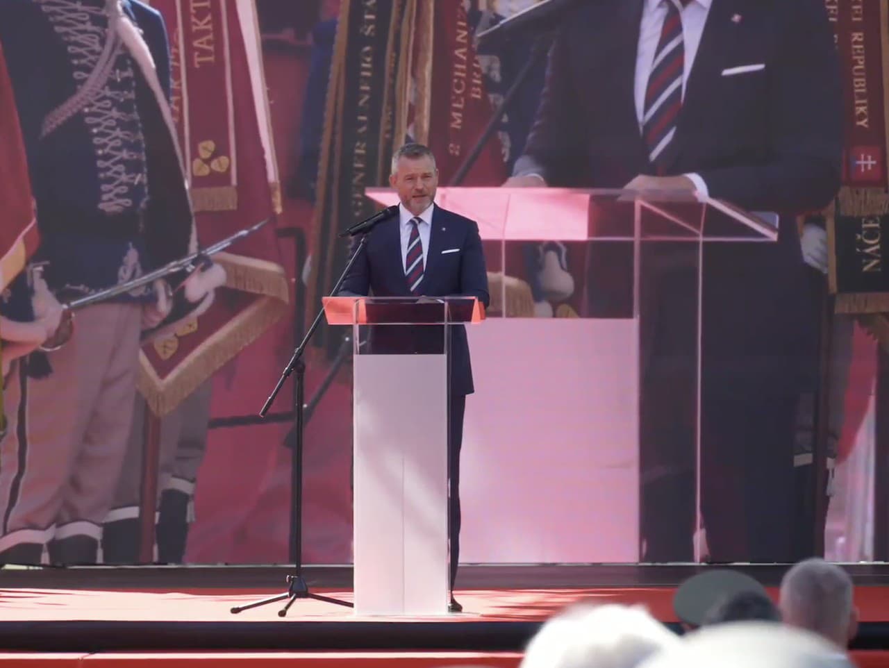 Peter Pellegrini na oslavách Dňa Ozbrojených síl SR v Brezovej pod Bradlom