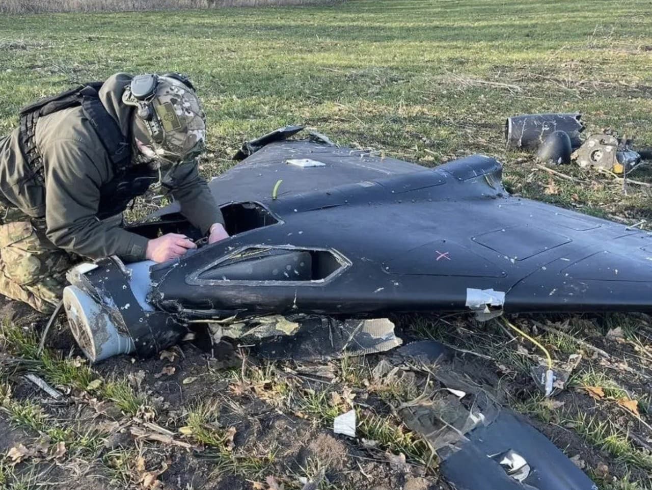 Úlomky neznámeho dronu, ktoré sa našli na východe Rumunska