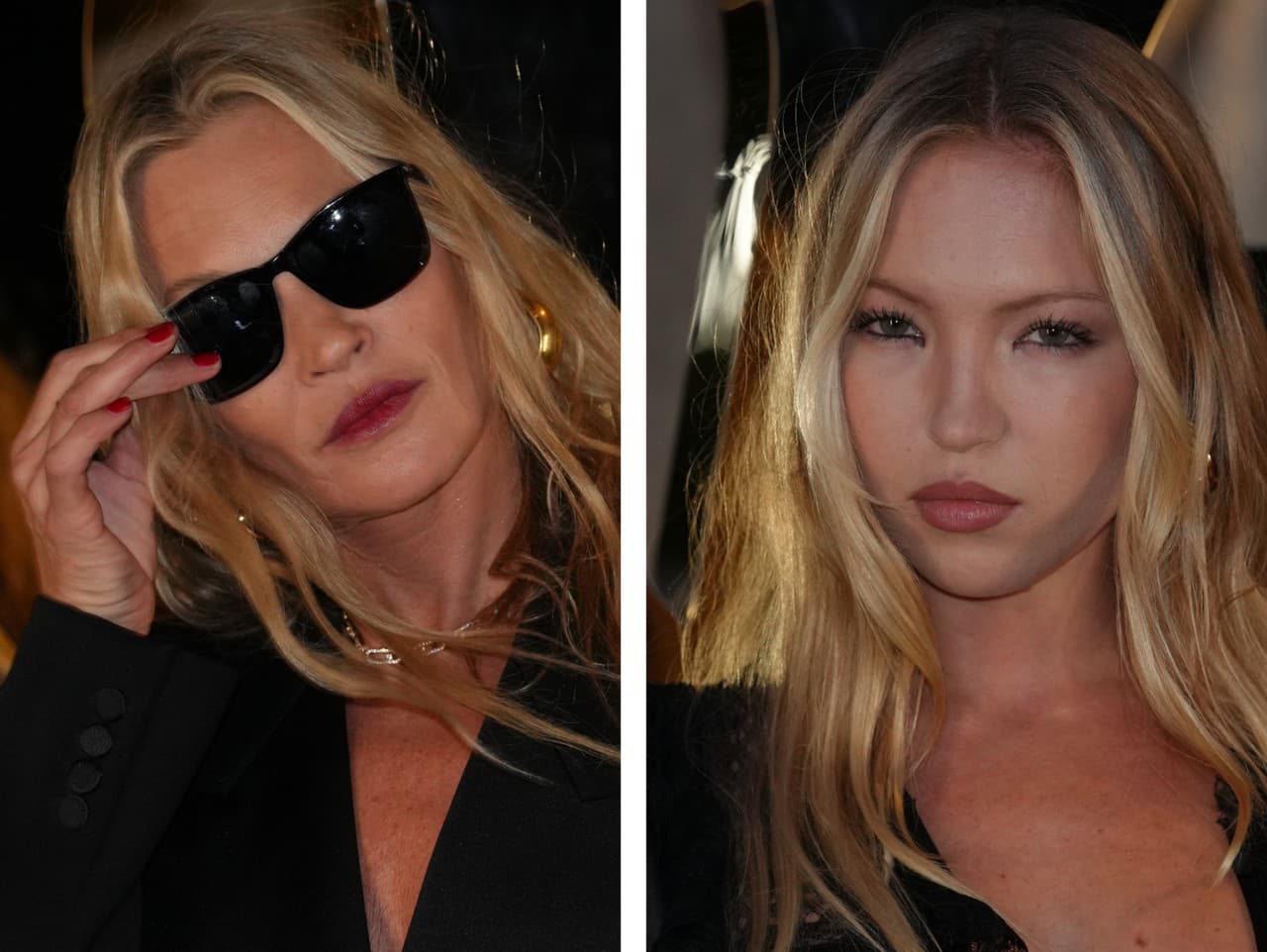 Kate Moss a jej dcéra Lila sa tiež zúčastnili módnej šou. 