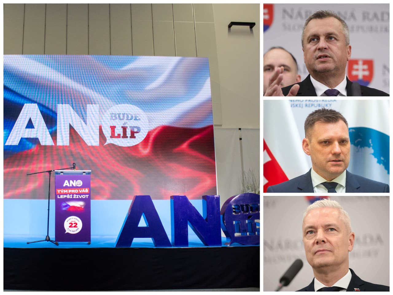 Slovenskí politici reagujú na výsledok českých volieb.