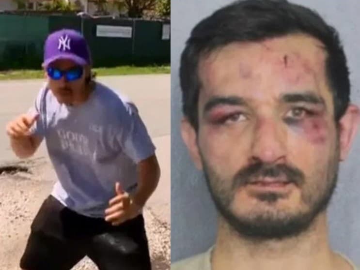 Vľavo amatérsky zápasník MMA Henry Rojas dobil opilca Austina Caresaniho (vpravo), ktorý si nešťastne zmýlil domy a vkročil do cudzej obývačky. 