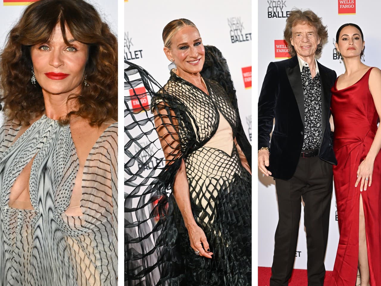 Helena Christensen, Sarah Jessica Parker a Mick Jagger pútali značnú pozornosť. 