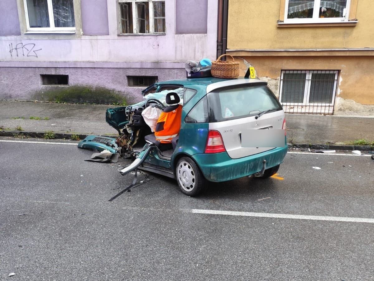 Dopravná nehoda v Ružomberku