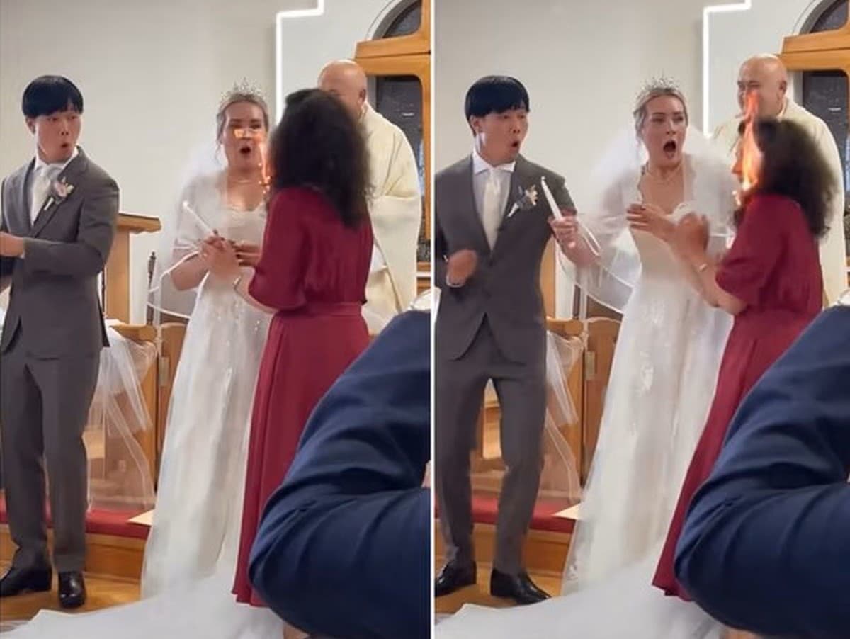 Nevesta podpálila matke vlasy.