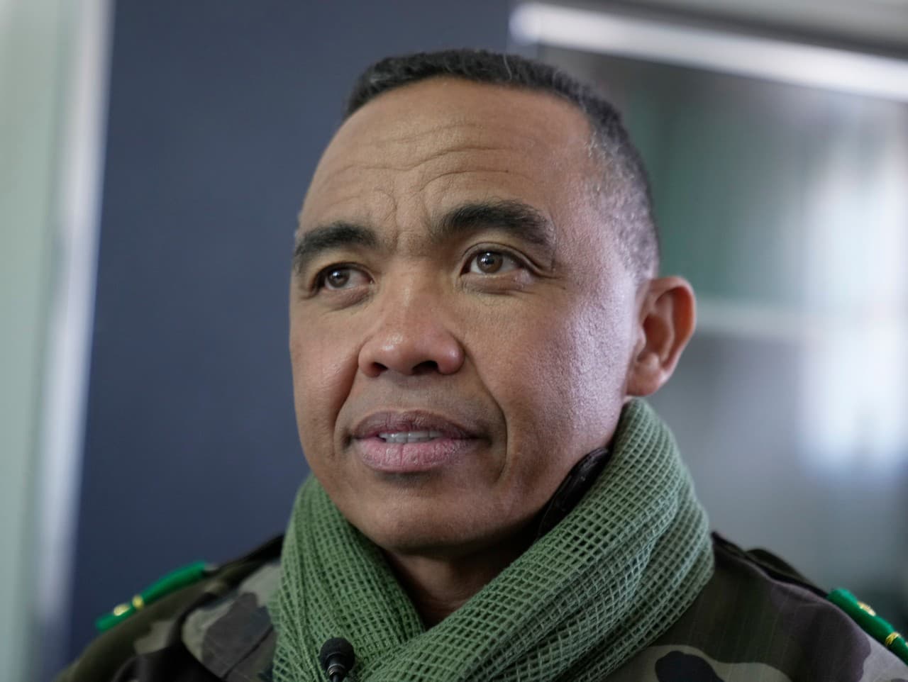 Veliteľ elitnej vojenskej jednotky CAPSAT plukovník Michael Randrianirina.