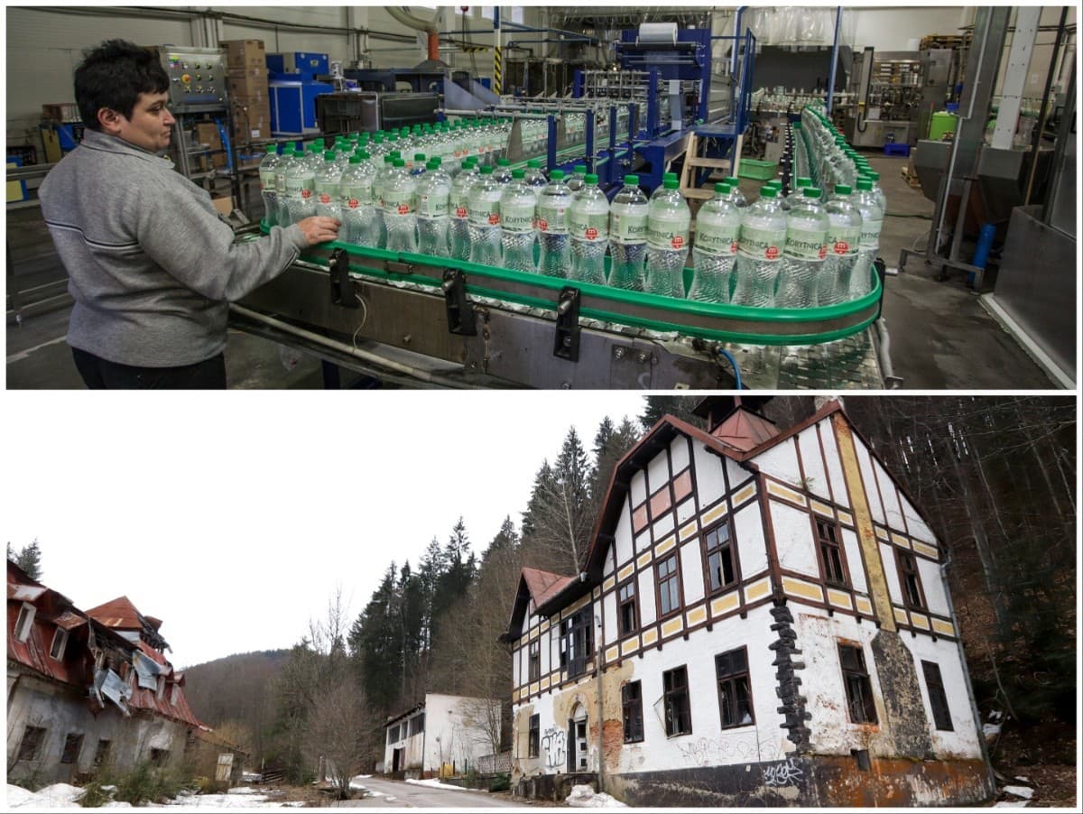 Zdevastovaný a chátrajúci areál bývalých kúpeľov je doteraz nevyužívaný