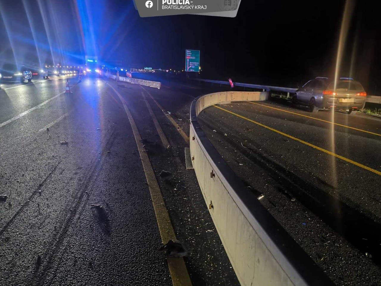 Nehoda si vyžiadala uzatvorenie diaľnice D1 v oboch smeroch