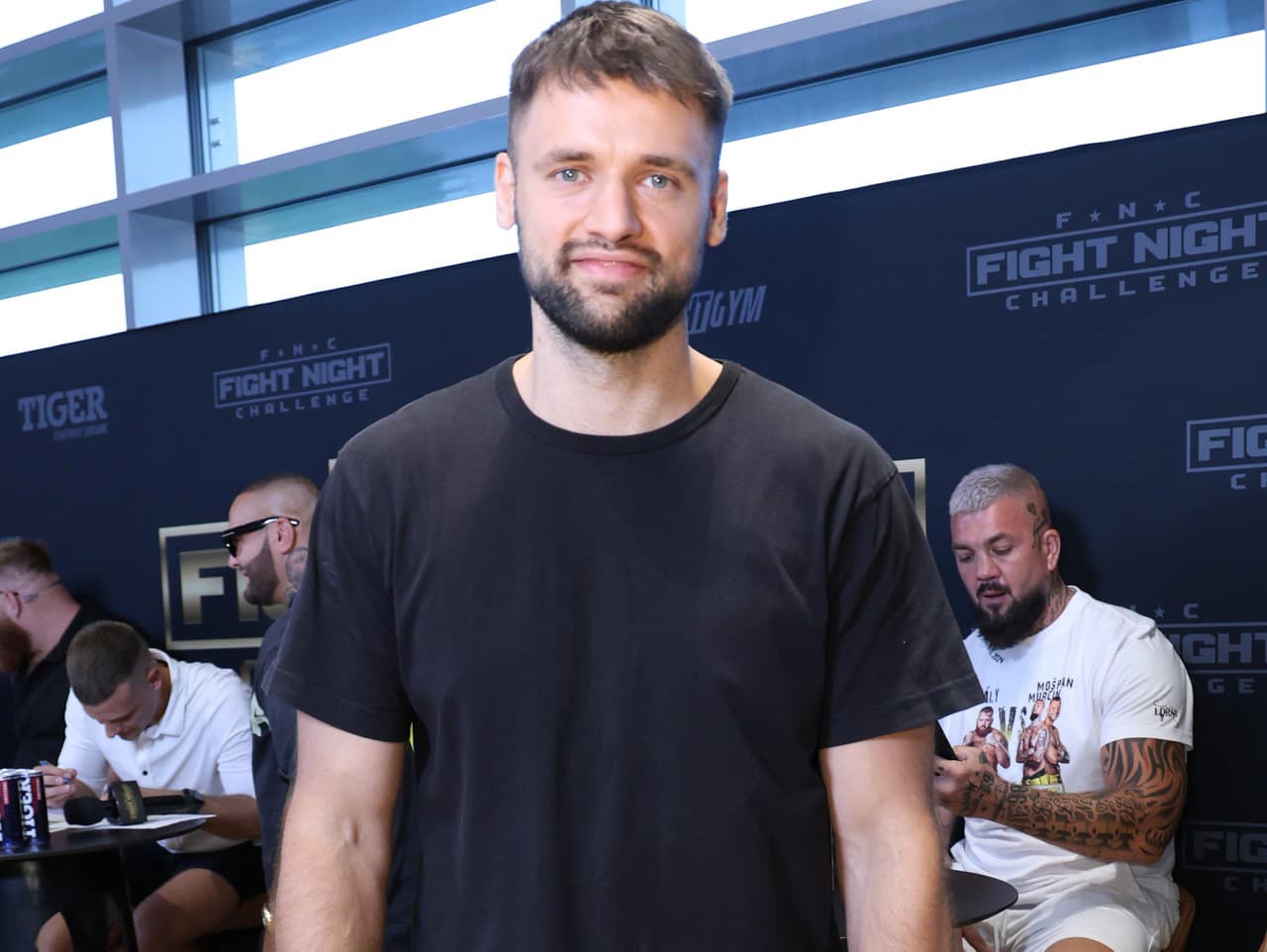 Tlačová konferencia Fight Night Challenge. Fiki Sulík