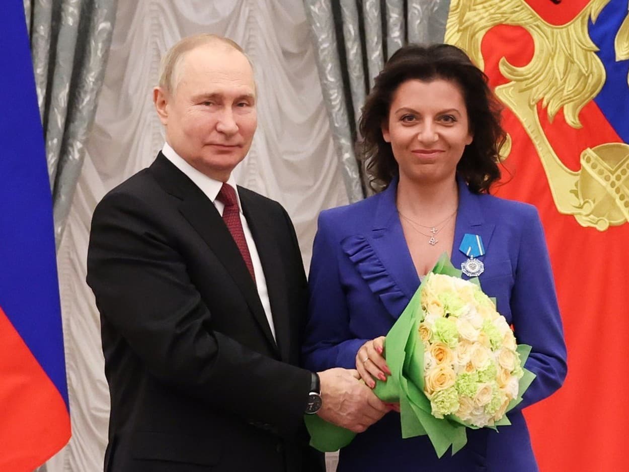 Margarita Simonjanová je vernou spolupracovníčkou Vladimira Putina.