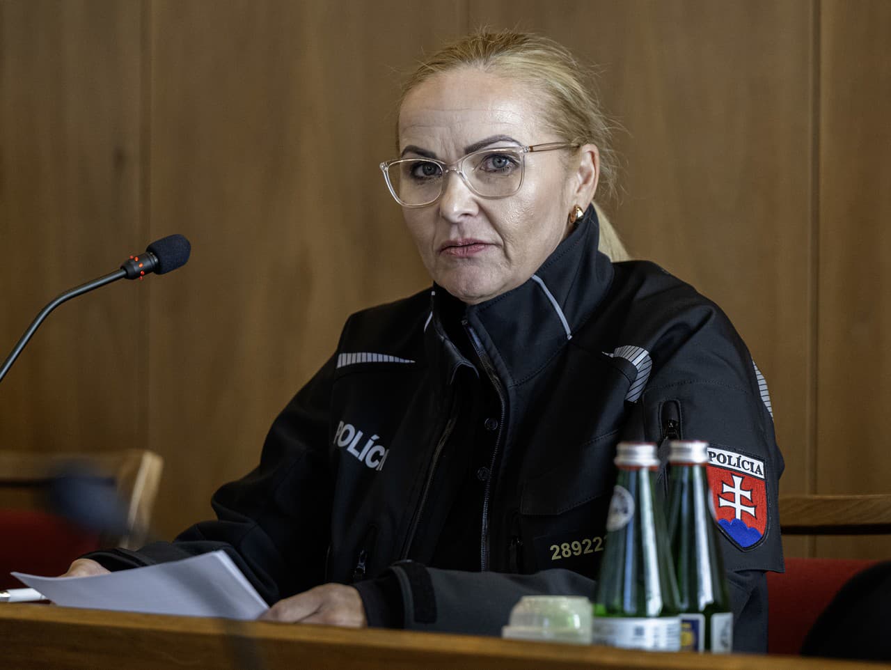 Jana Maškarová počas vypočutia na Výbore NR SR pre obranu a bezpečnosť