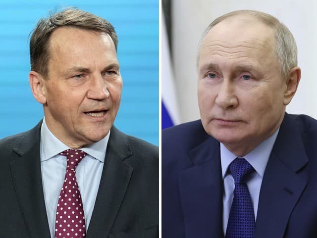 Radosław Sikorski a Vladimir Putin