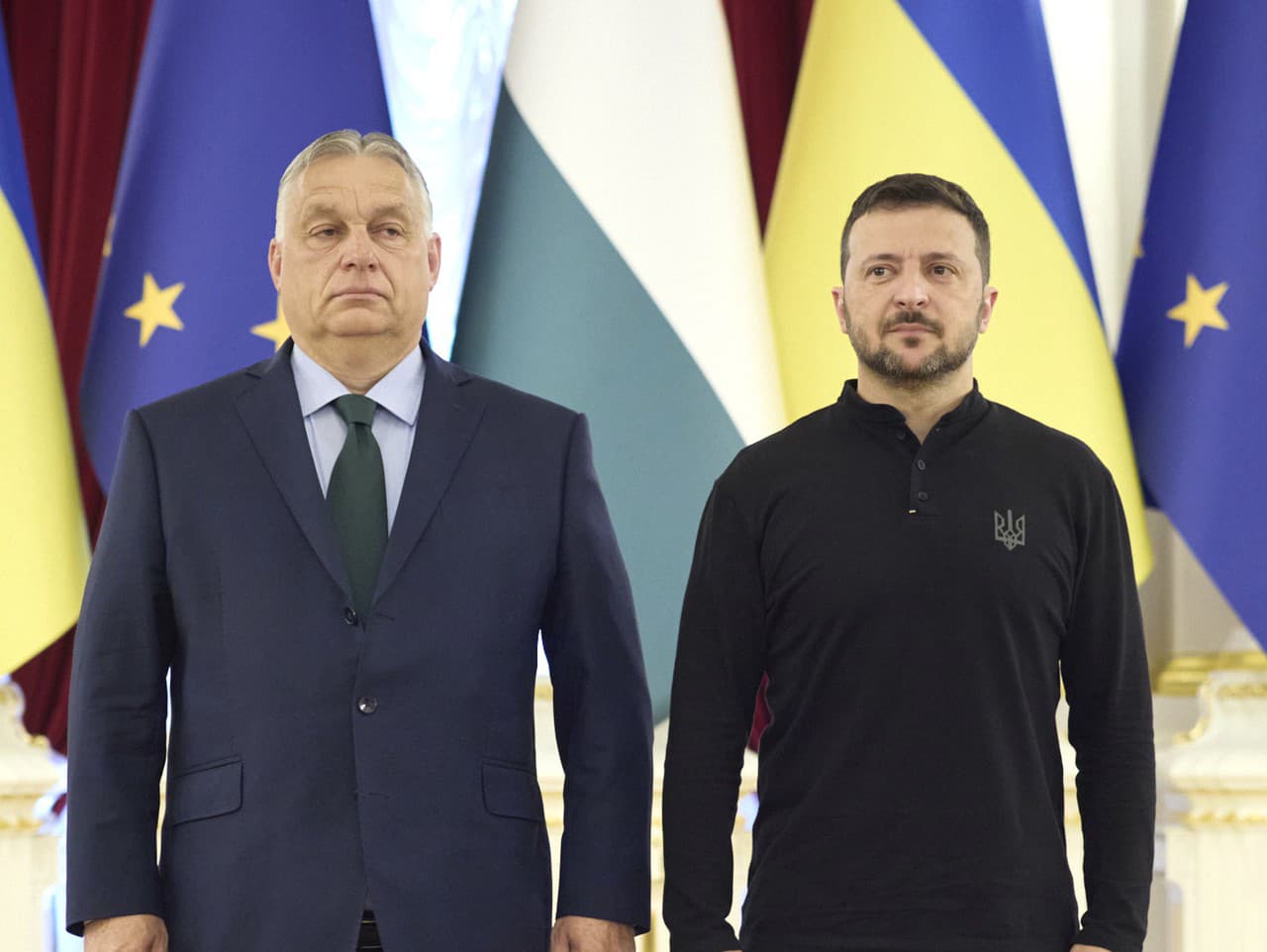 Viktor Orbán a Volodymyr Zelenskyj
