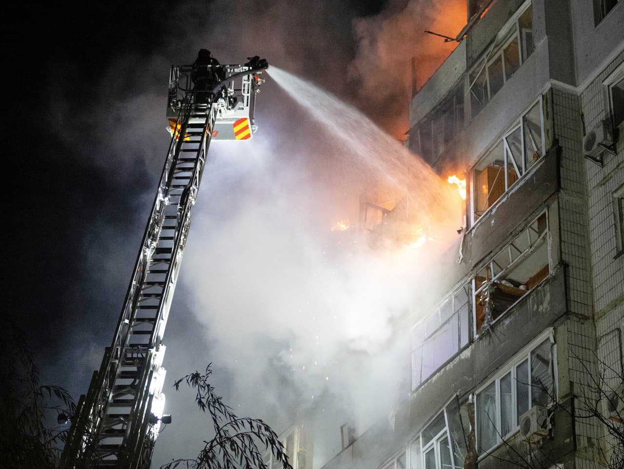 dronový útok ruskej armády na ukrajinské mesto Sumy