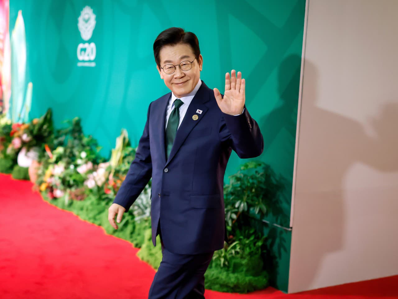 Na snímke juhokórejský prezident I Če-mjong