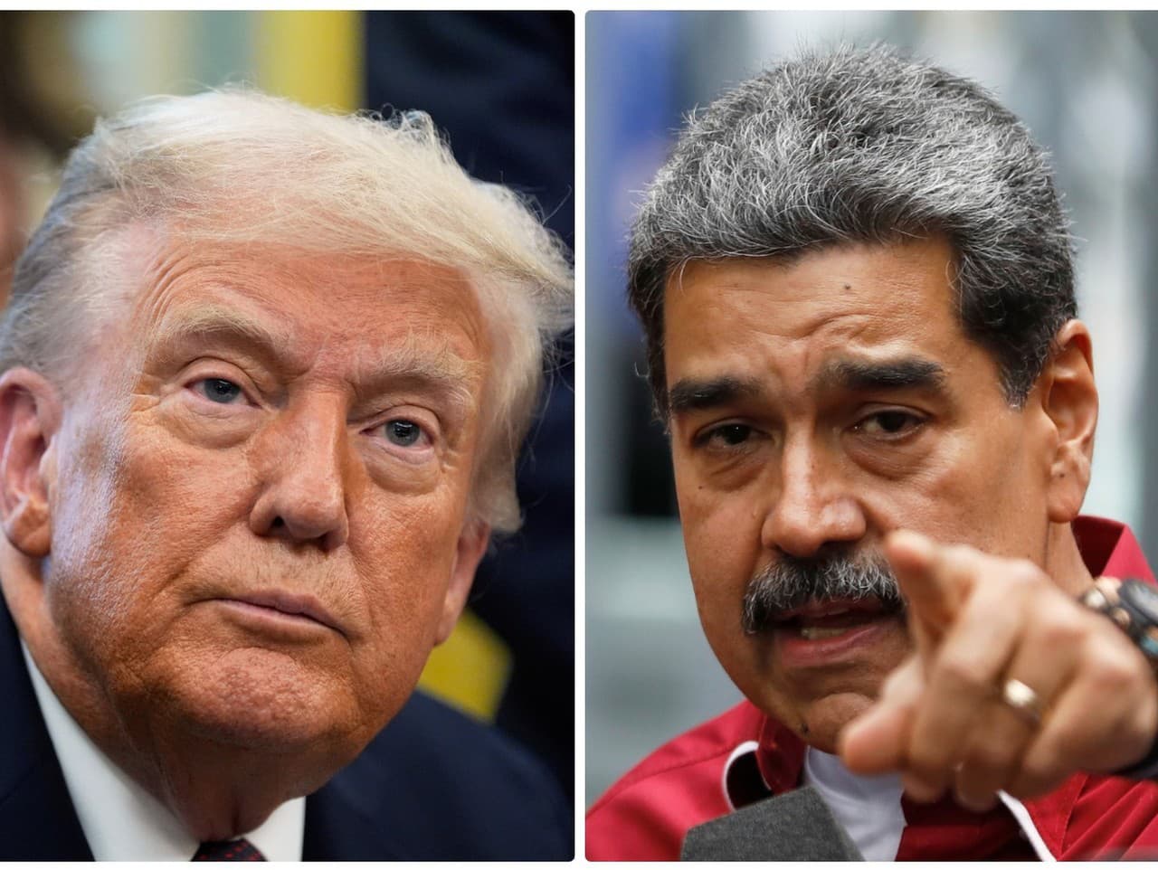 Donald Trump a Nicolás Maduro