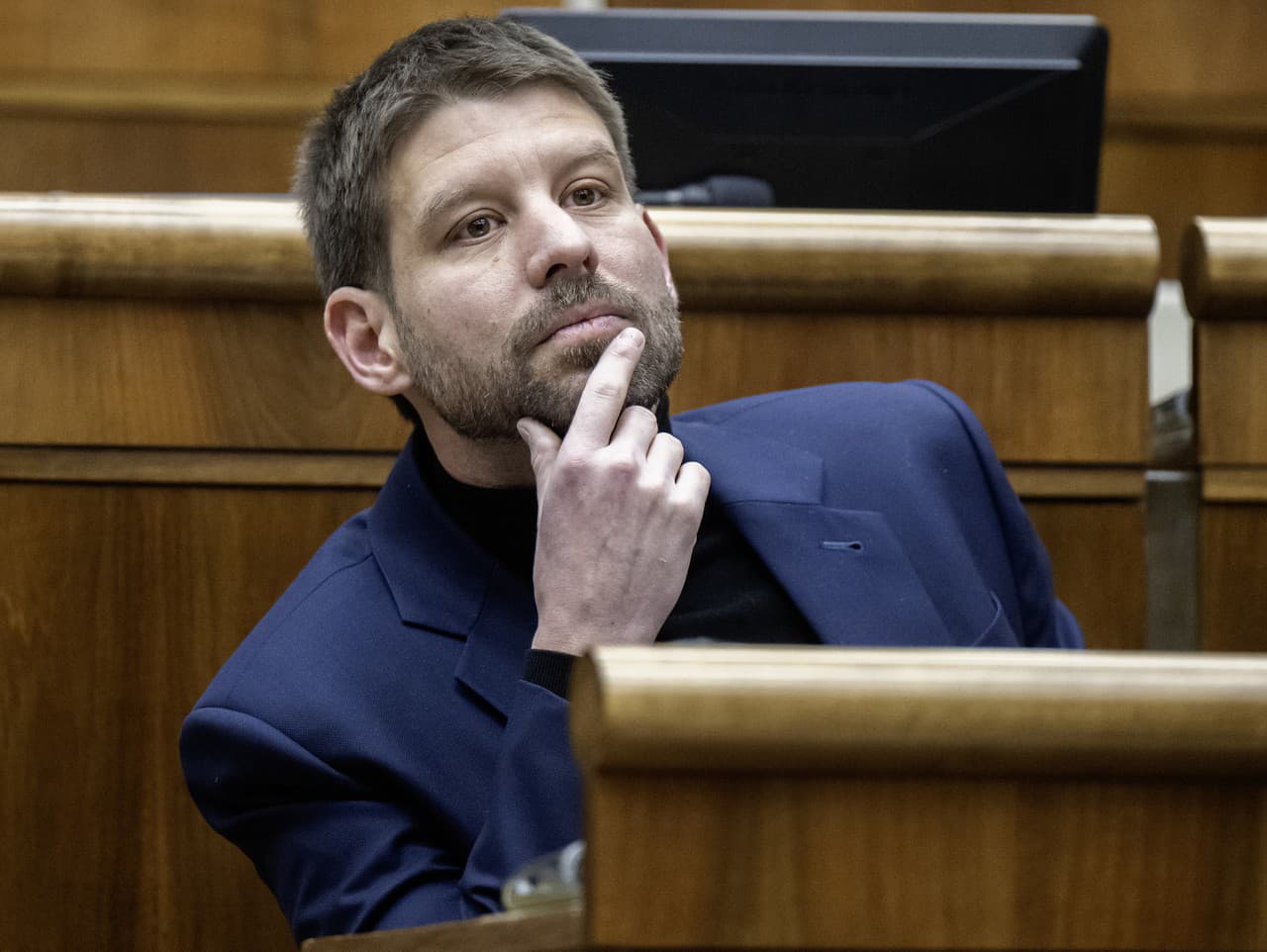 Poslanec parlamentu SR a predseda Progresívne Slovensko Michal Šimečka.