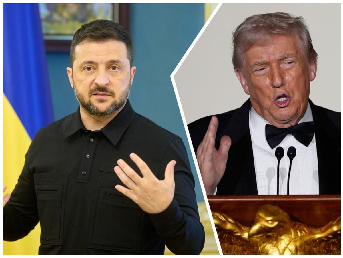 Volodymyr Zelenskyj a Donald Trump.