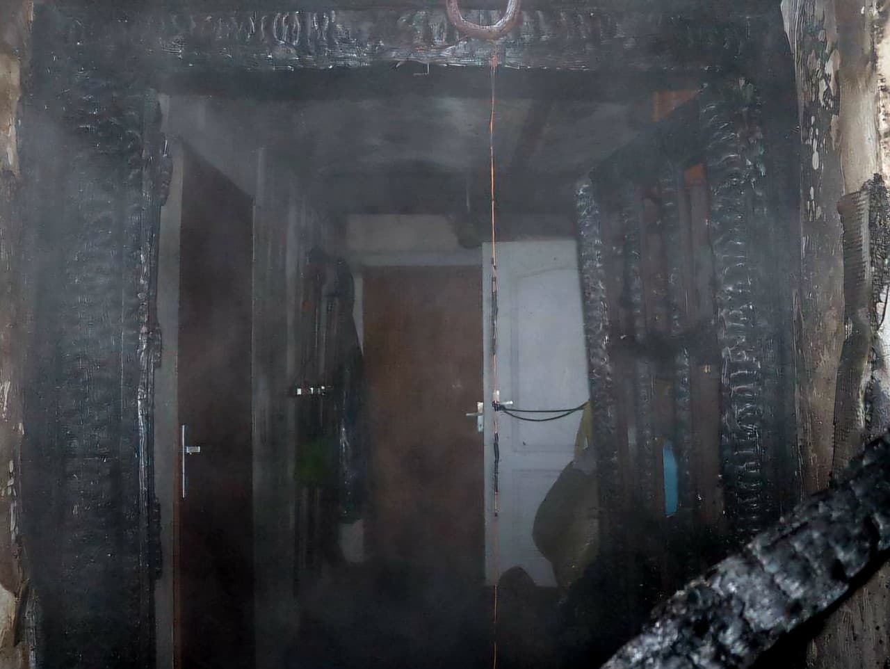 Požiar rodinného domu v obci Unín.