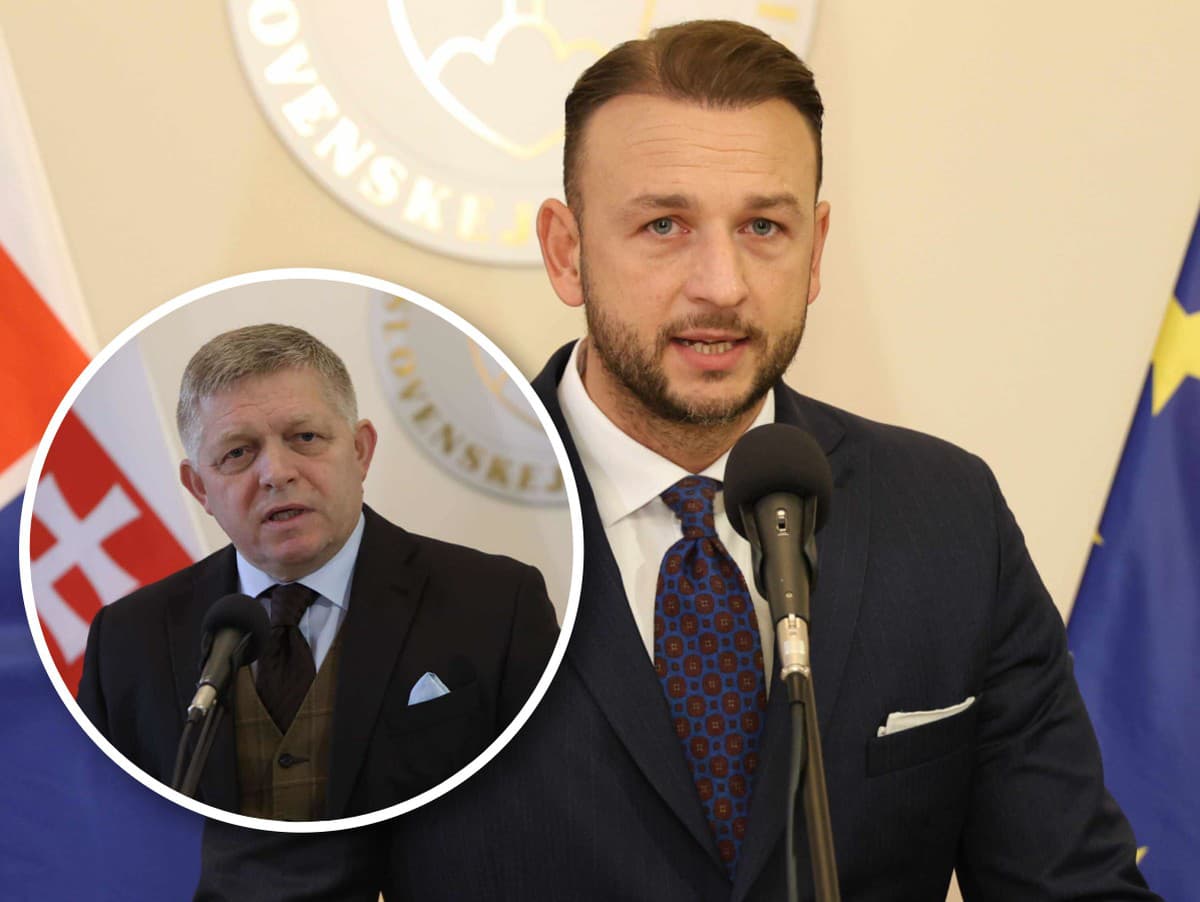 Matúš Šutaj Eštok a Robert Fico.