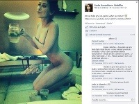 Zuzana Dzvoníková svojich fanúšikov na Facebooku prekvapila nahou fotkou, ktorú doplnila ponukou na príjemný večer strávený v jej spoločnosti. 
