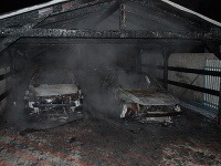 Požiar áut v Žiari nad Hronom