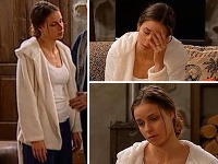 Postava Nely Pociskovej sa trápi a vyzerá zničene. 