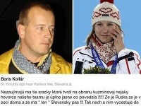Boris Kollár sa na sociálnej sieti navážal do Anastasie Kuzminovej. 