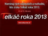 V ankete Telkáč roka 2013 prebieha práve prvé kolo hlasovania. V ankete Telkáč roka 2013 prebieha práve prvé kolo hlasovania.