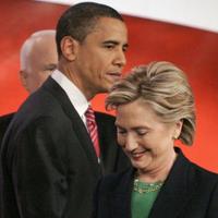 Barack Obama a Hilary Clinton