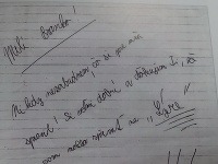 List Darinky Rolincovej s gramatickými chybami