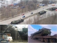 Presun ruských vojsk neďaleko rusko-ukrajinských hraníc