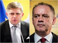 Robert Fico a Andrej Kiska Robert Fico a Andrej Kiska